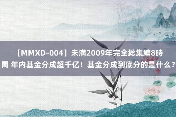 【MMXD-004】未満2009年完全総集編8時間 年内基金分成超千亿！基金分成到底分的是什么？